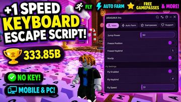 +1 Speed Keyboard Escape Script - No Key - Auto Farm