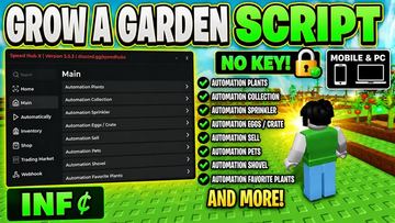 Grow A Garden Script No Key - Speed Hub X - Mobile & PC