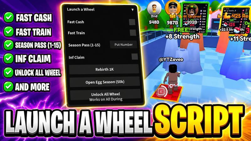 Launch a Wheel Script 2026 | OP, No Key, Mobile & PC | Roblox Pastebin