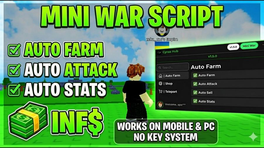 Mini War Script 2026 - Auto Farm, Auto Attack