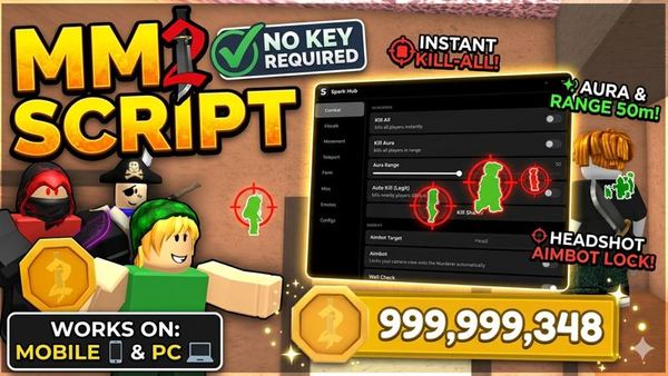 Murder Mystery MM2 Script - Auto Farm Coins, Aimbot, & More!