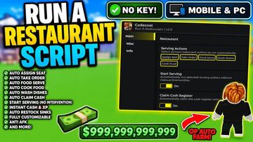 Run A Restaurant Script - Auto Farm, Auto Cook & More!