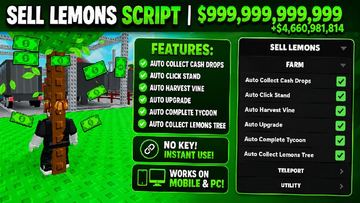Sell Lemons Script Hub - Auto Collect, Auto Farm