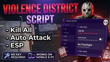 Violence District Script - Kill All, Auto Attack, & ESP! Mobile & PC - No Key